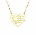 Family Heart Tree of Life Necklace