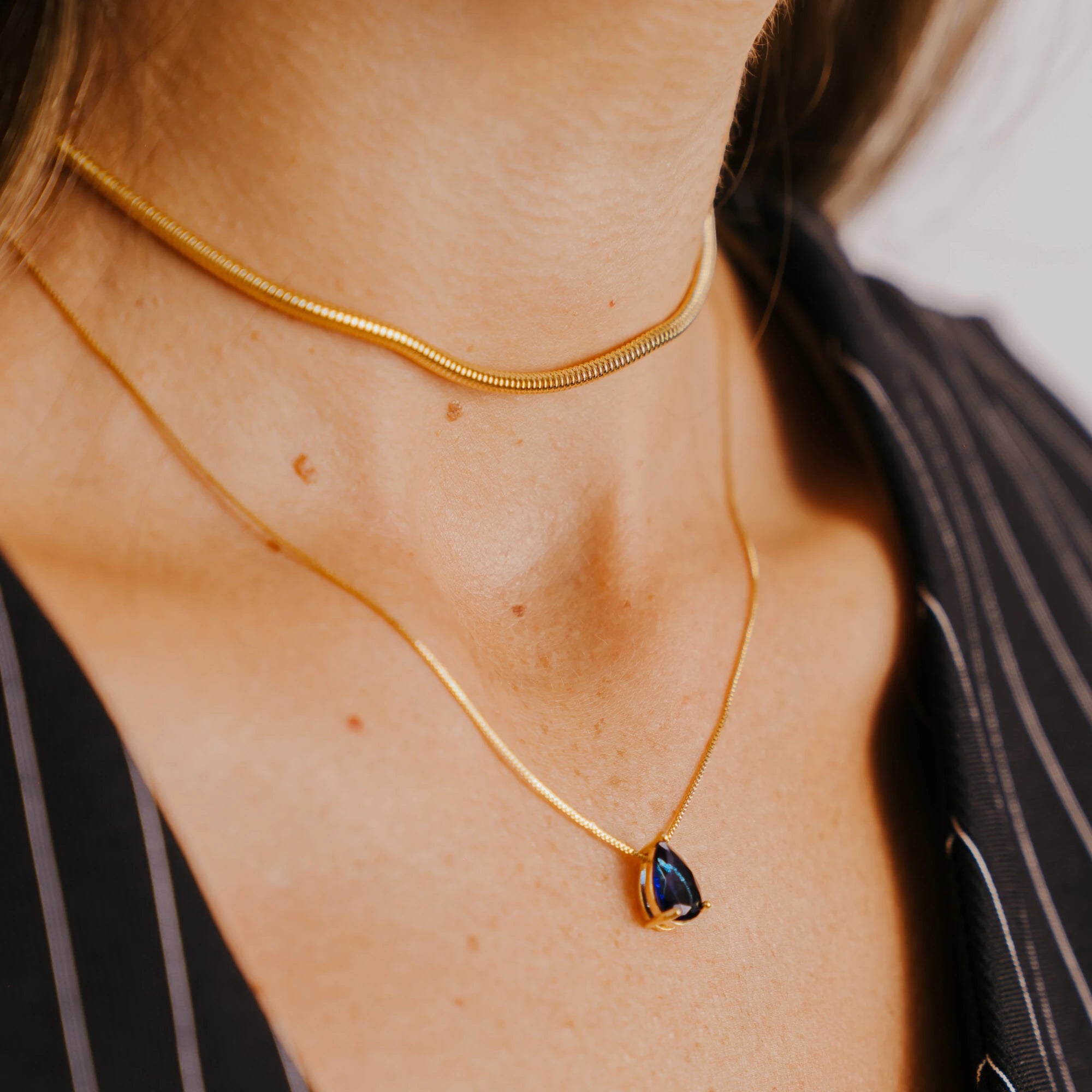 Zirconia Drop Necklace