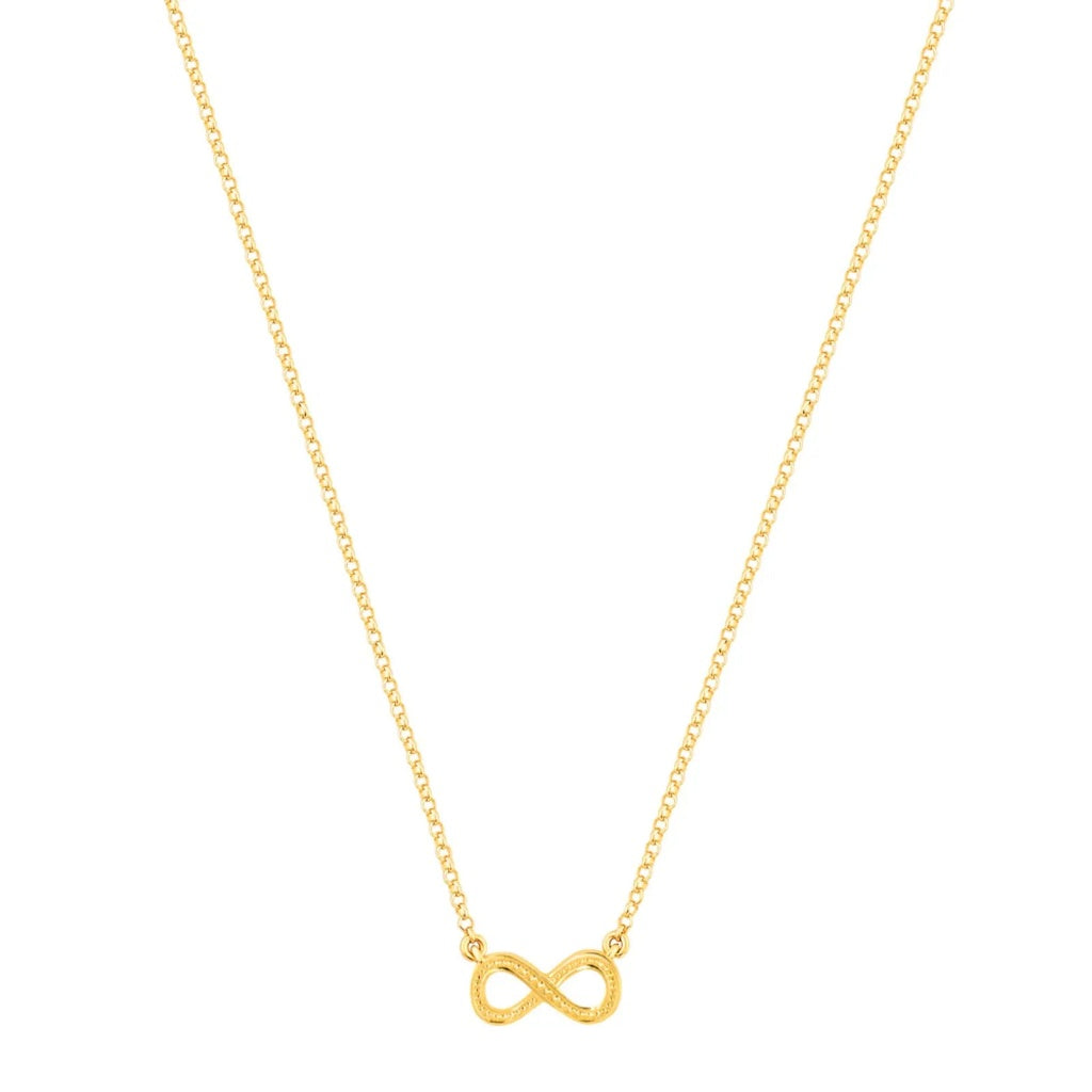 Gold-Toned Infinity Symbol Necklace