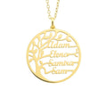 Tree Of Life Necklace With Engraved Names