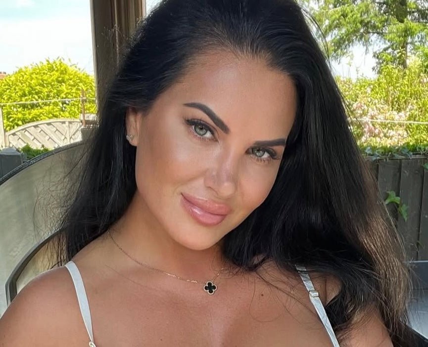 Clover Necklace Four Leaf Flower Onyx Stone 18k Gold Pendant