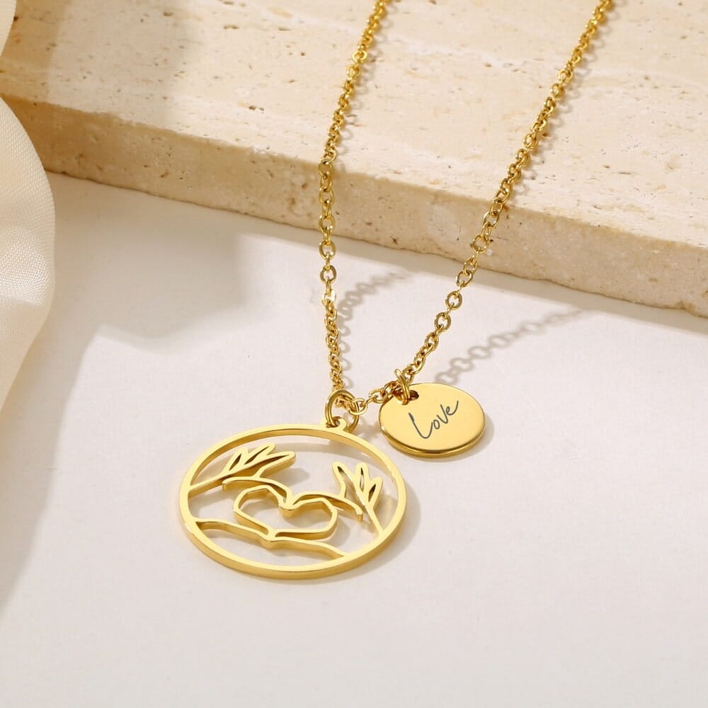 "Favourite Person" Necklace with Engraving