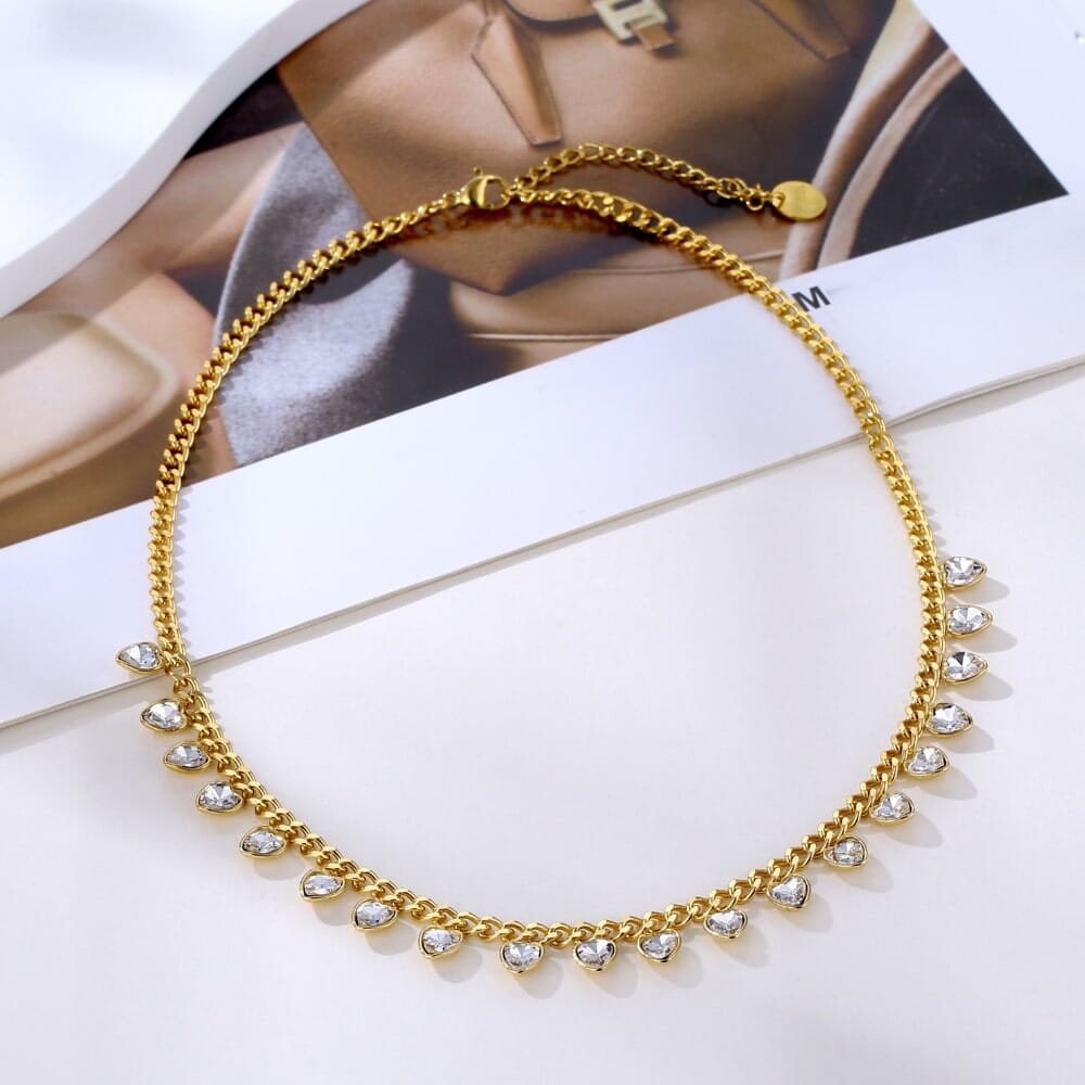 Necklace with Hearts