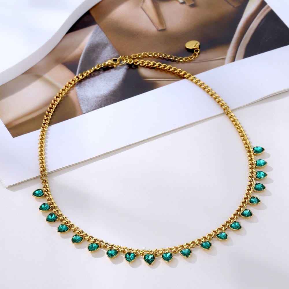 Necklace with Hearts