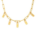 Link Necklace with Name Pendants