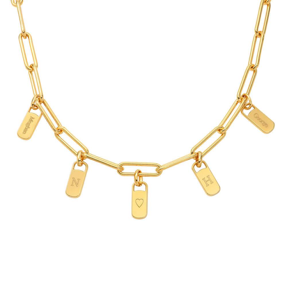Link Necklace with Name Pendants
