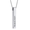 Engraved Bar Necklace