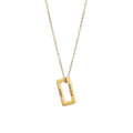 Necklace With Personalized Rectangle