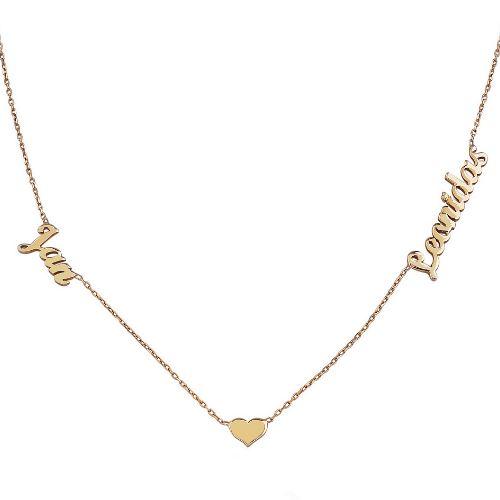 Heart Necklace With Two Names