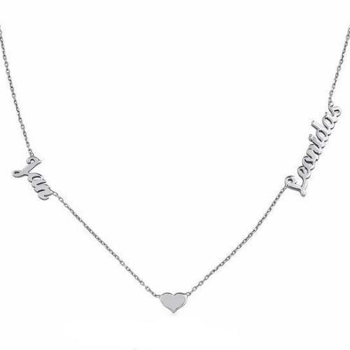 Heart Necklace With Two Names