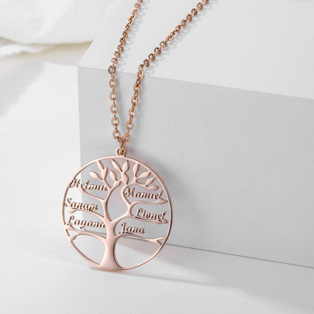 Tree of Life Chain with Engraving