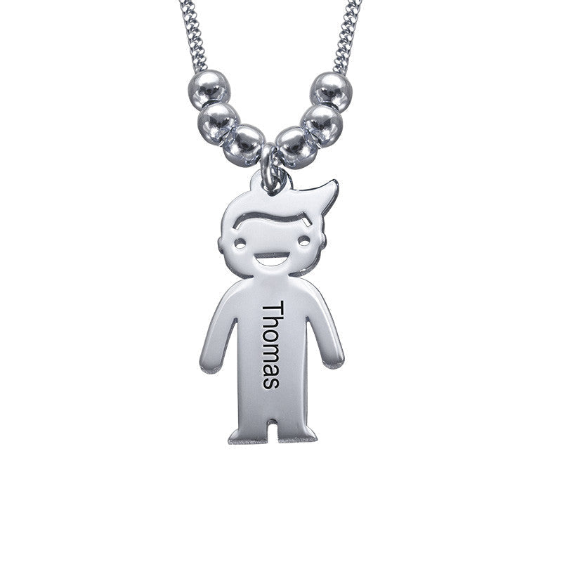 Mother Necklace with Personalised Children Pendants