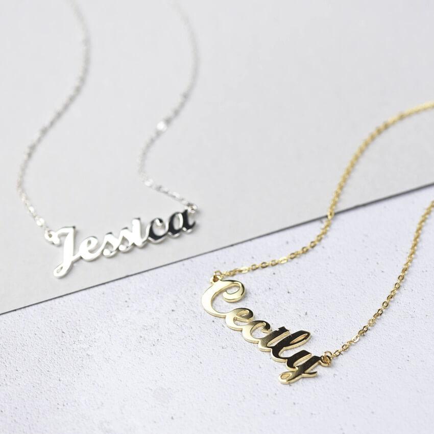 Name Necklace With Personal Engraving