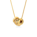Personalised Bead Necklace With Zirconia Stones