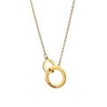 Personalized Necklace With Intertwined Rings