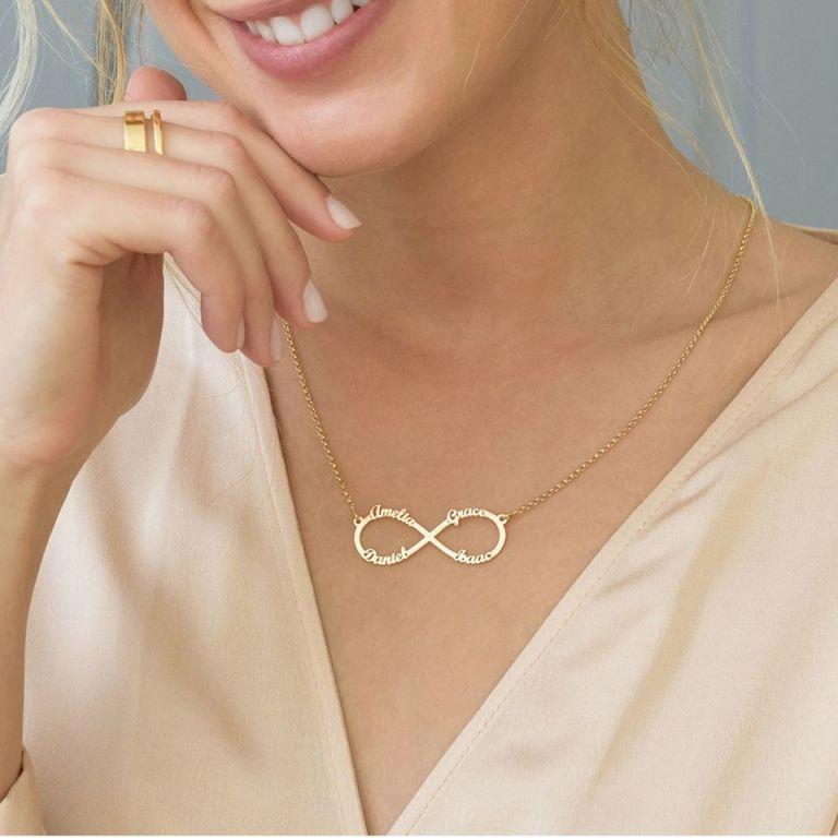Personalized Necklace Of Infinity
