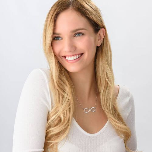 Personalized Necklace Of Infinity