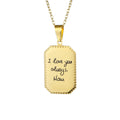 Personalised Plate Necklace