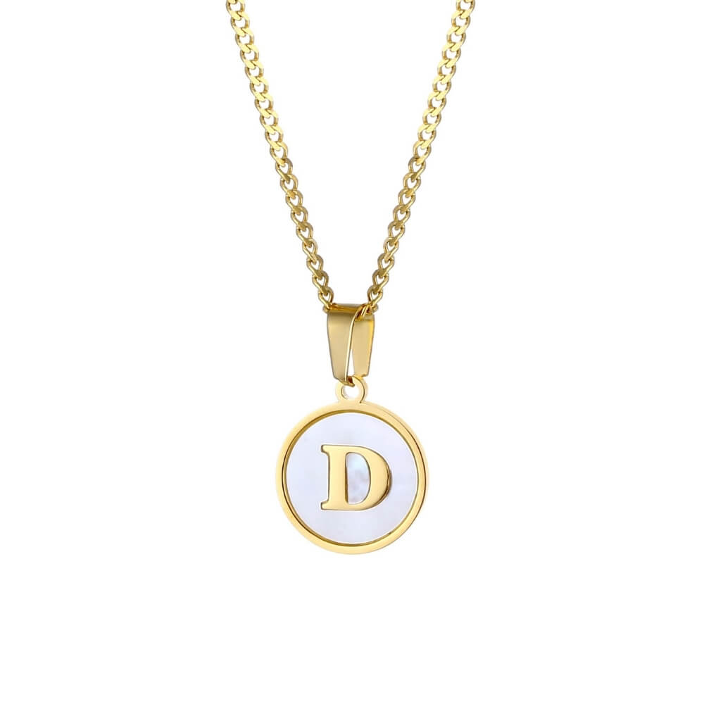 Personalised Freshwater Shell Letter Necklace