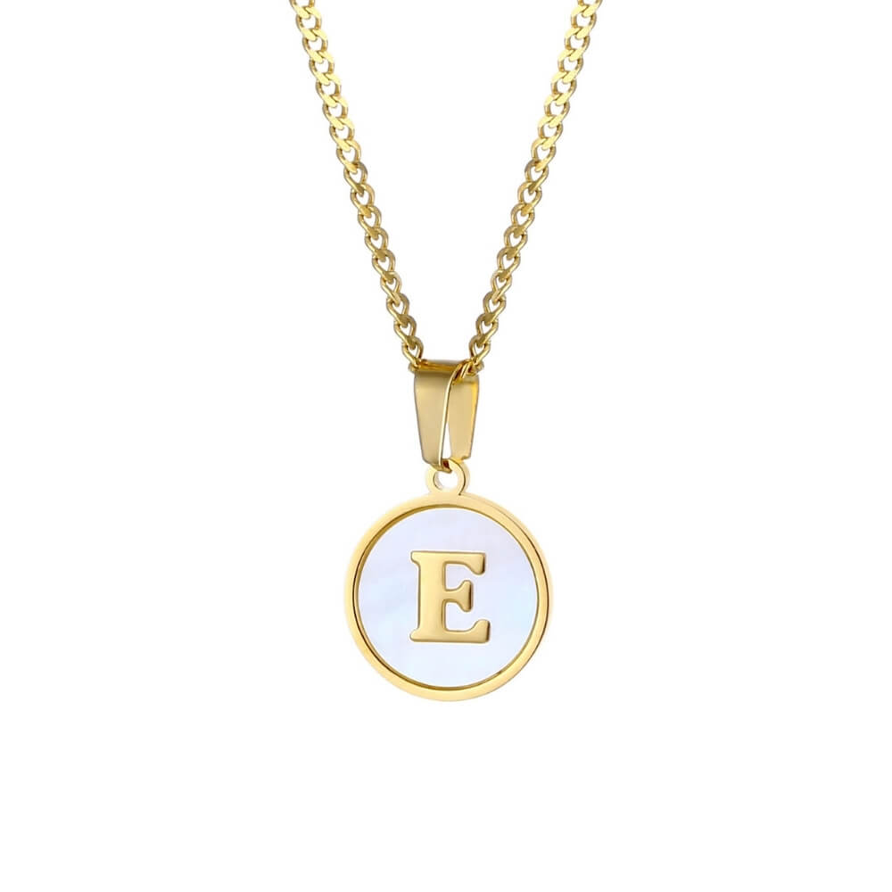 Personalised Freshwater Shell Letter Necklace