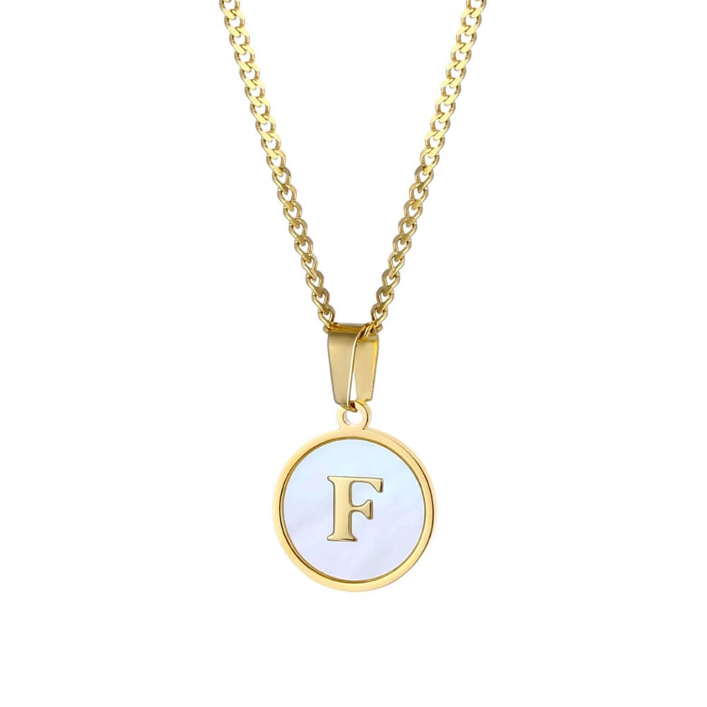Personalised Freshwater Shell Letter Necklace