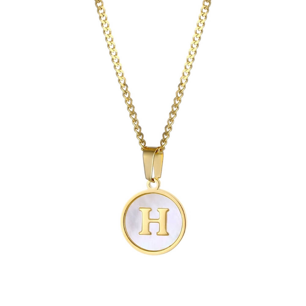Personalised Freshwater Shell Letter Necklace