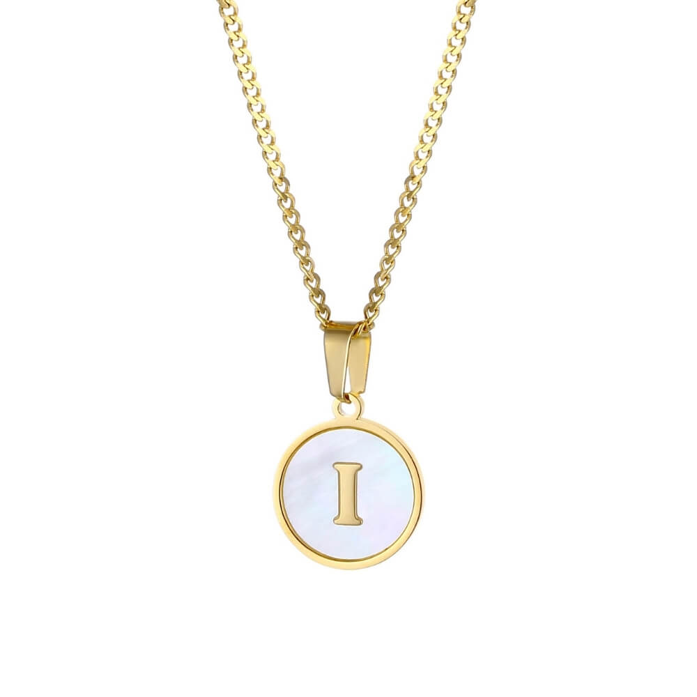 Personalised Freshwater Shell Letter Necklace