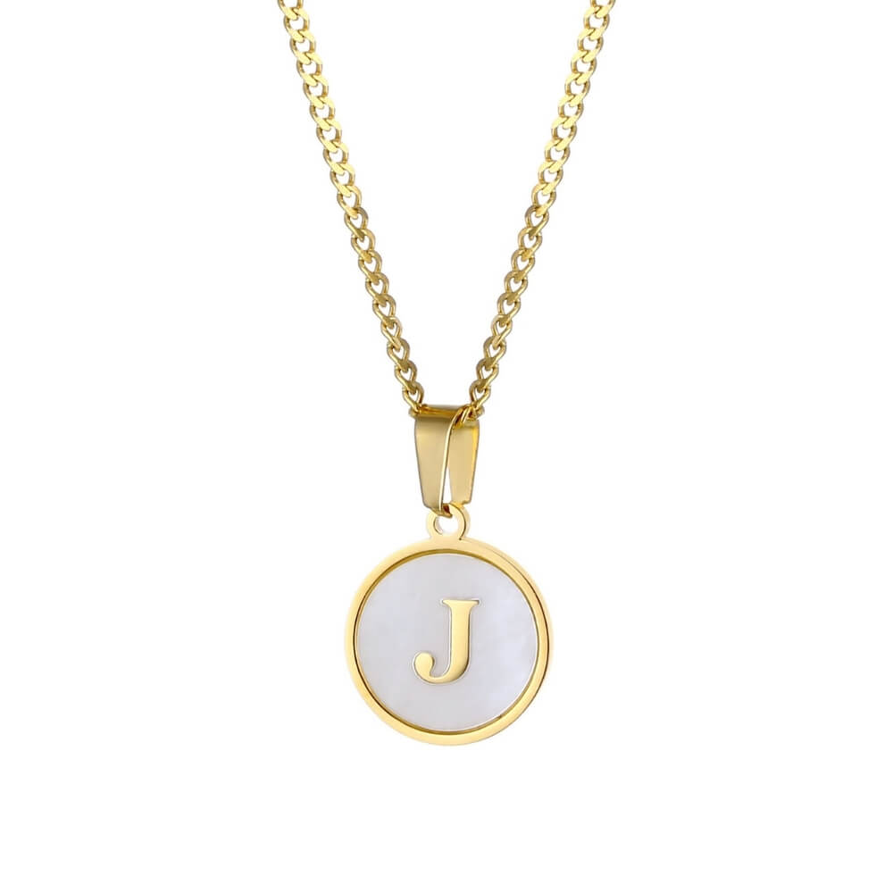Personalised Freshwater Shell Letter Necklace