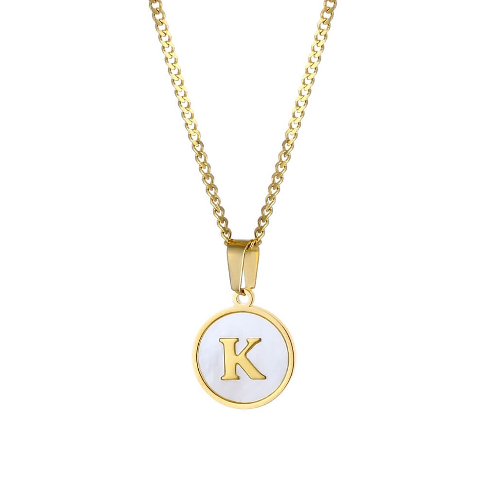 Personalised Freshwater Shell Letter Necklace