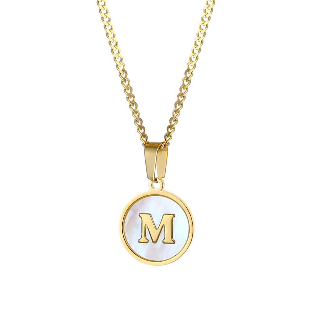 Personalised Freshwater Shell Letter Necklace