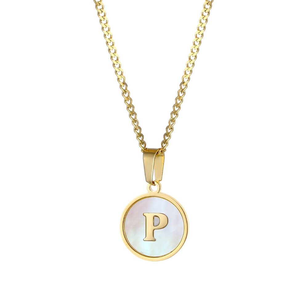 Personalised Freshwater Shell Letter Necklace