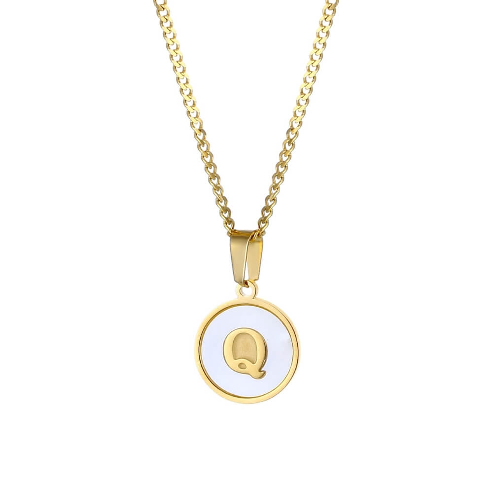 Personalised Freshwater Shell Letter Necklace