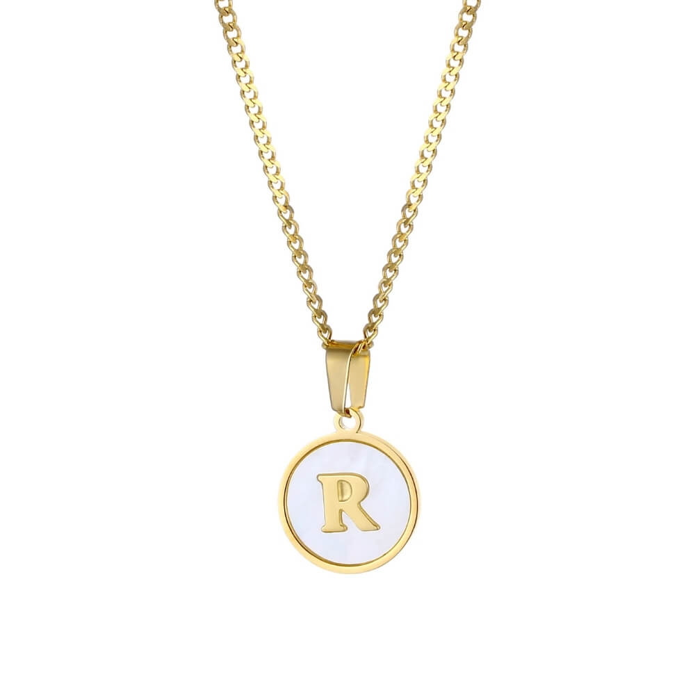 Personalised Freshwater Shell Letter Necklace
