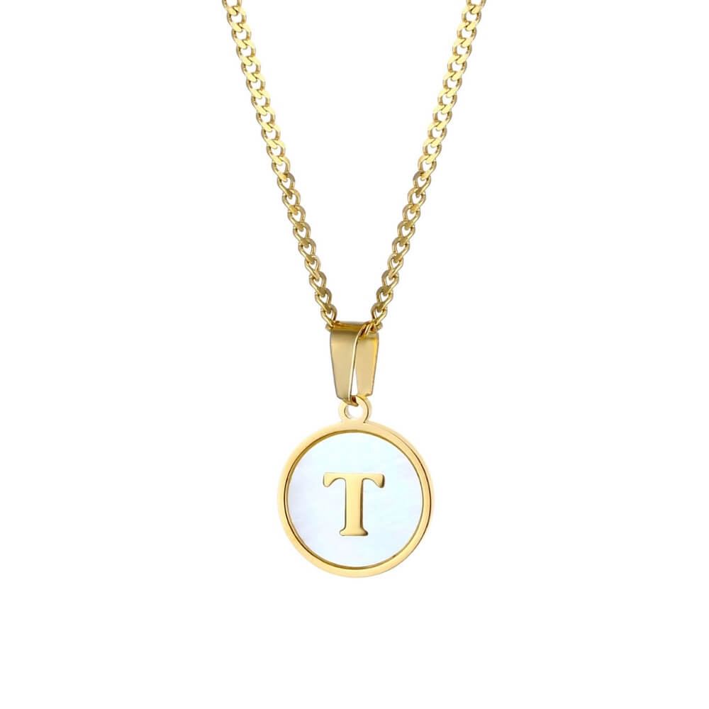 Personalised Freshwater Shell Letter Necklace