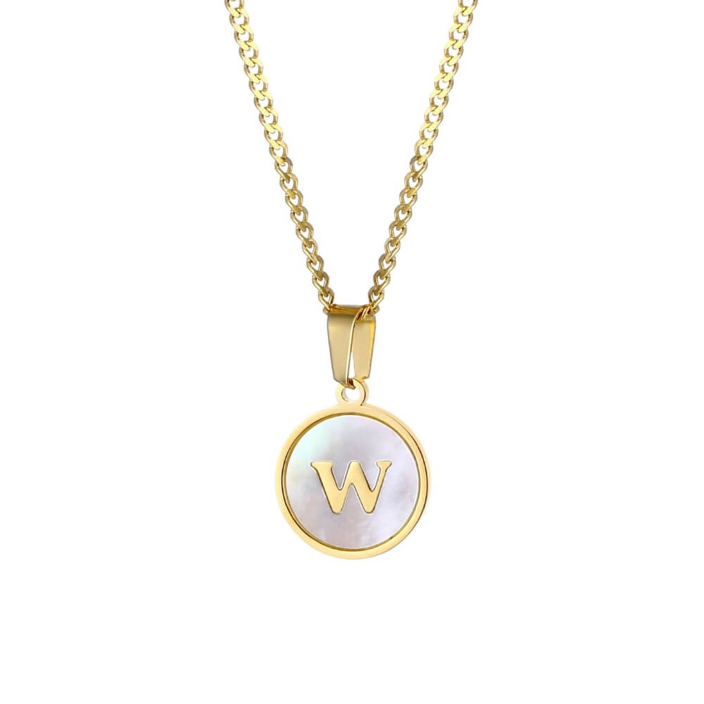 Personalised Freshwater Shell Letter Necklace