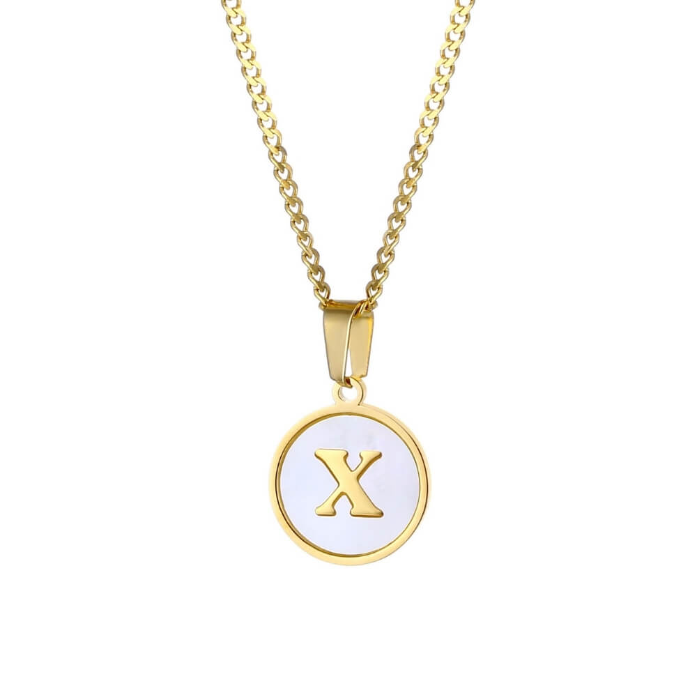 Personalised Freshwater Shell Letter Necklace