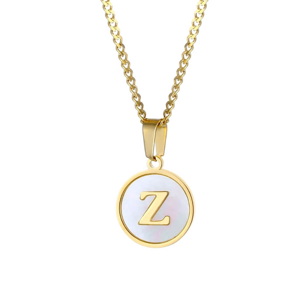 Personalised Freshwater Shell Letter Necklace