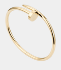 Nail Bracelet Bangle Plain 18k Gold