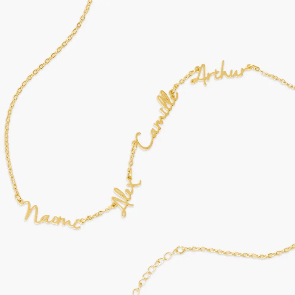 Name Necklace with 4 Names