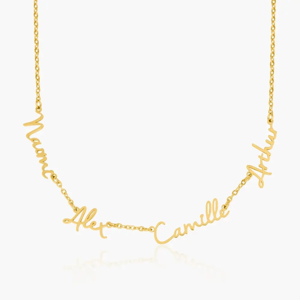 Name Necklace with 4 Names