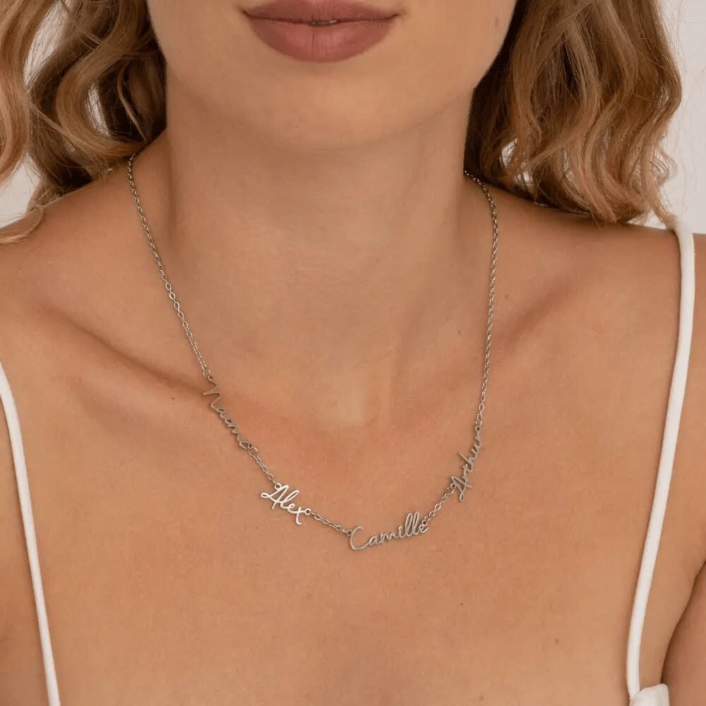 Name Necklace with 4 Names