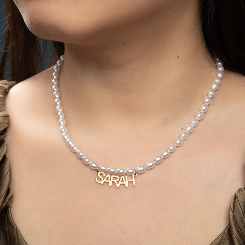 Pearl Name Necklace