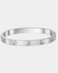 Screw Bangle Love Eternity Silver Bracelet