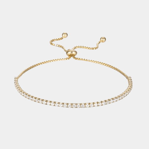 Tennis Diamond Bracelet 18k Gold Adjustable