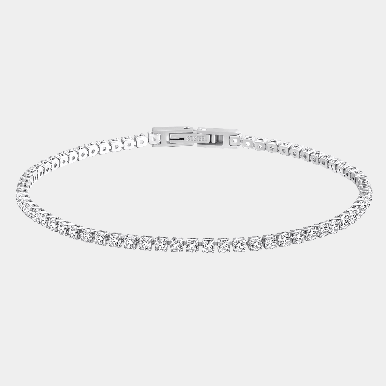 Tennis Diamond Silver Bracelet