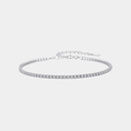 Tennis Diamond Sterling Silver Bracelet