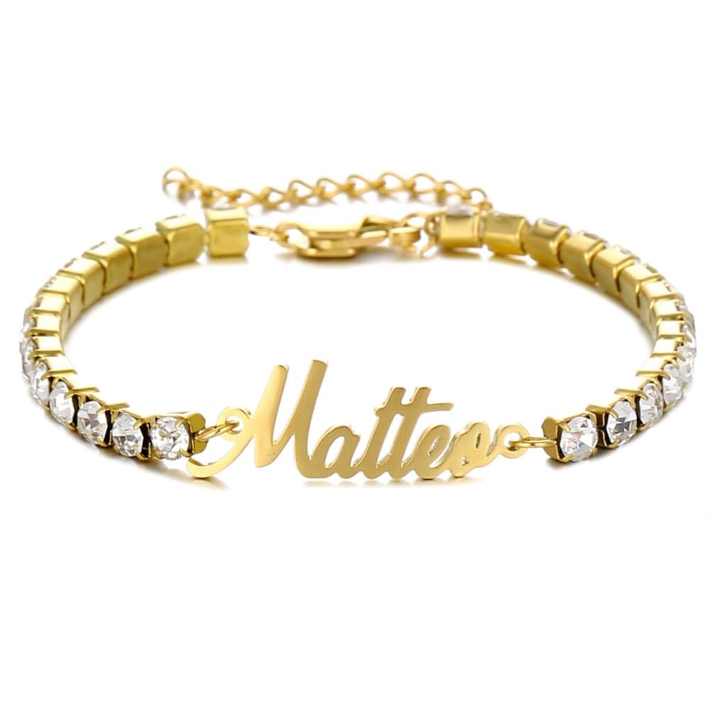 Tennis Bracelet with engraving
